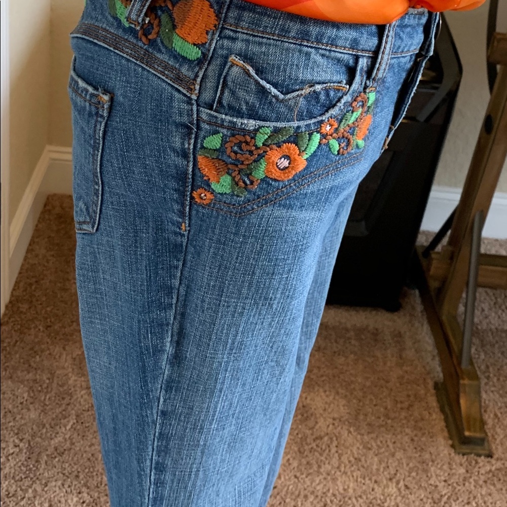 Embroidered jeans
